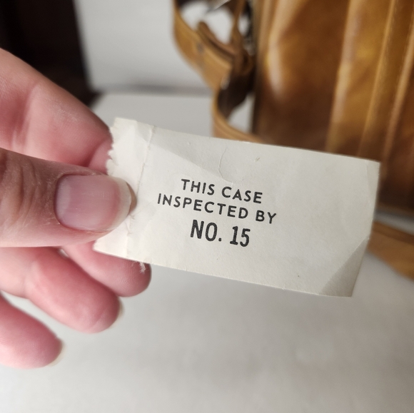 Vintage American Luggage Works Carry On Bag Leather Luggage 1975 - Picture 8 of 16